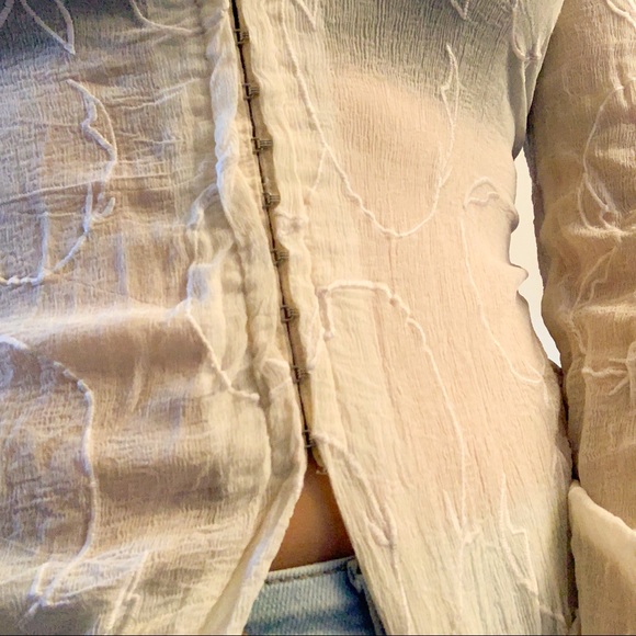 Sheer Beige Top/Cover Up - Picture 4 of 4